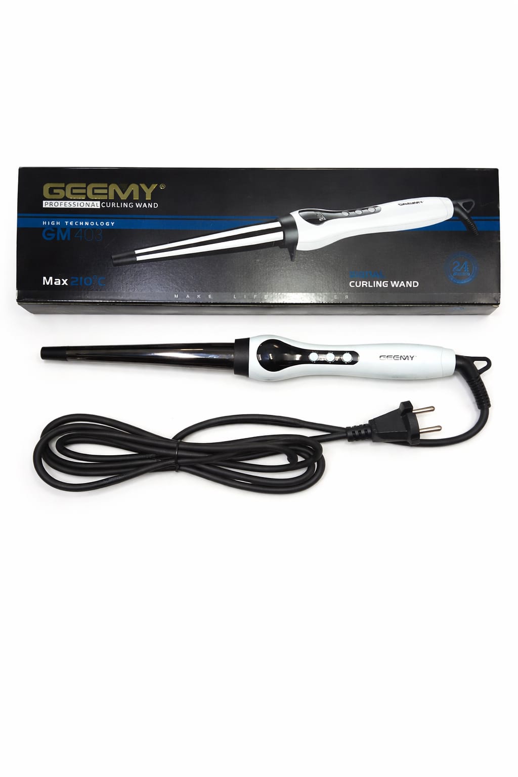 Geemy Profi Lockenstab GM-403 Keramik Curling Wand